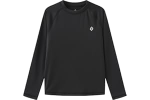 HODOSPORTS Boys UPF 50+ Rash Guard Swim Shirts Long Sleeve Quick Dry UV Protection Sun T-Shirts