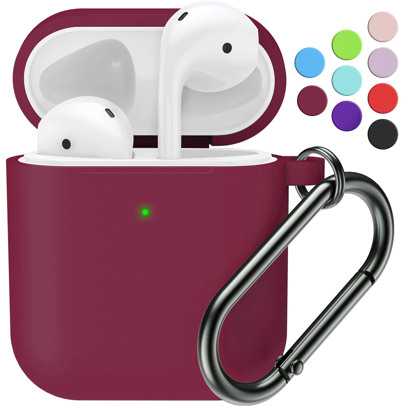 Marge Plus For Airpods Case Cover With Keychain Silicone Skin