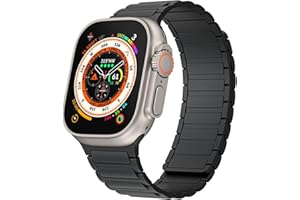 CRSBX Magnetic watchband Compatible with Apple Watch Band 49mm 45mm 44mm 42mm Thin Silicone Replacement Wristband Strong Magnet link for iWatch SE SE2& Series 9/8/7/6/5/4 Ultra 2