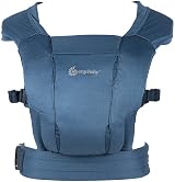 Ergobaby Embrace Soft Air Mesh Baby Carrier Blue Newborn Front Carrier view 2