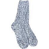 World's Softest Weekend Light Weight Cable Crew Socks, One Size Fits Most (Peacoat Multi)
