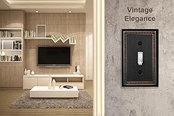 OKAWYC Single Toggle Light Switch Cover Belaire