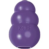 KONG Senior, Gentle Natural Rubber Stuffable Dog Toy, for Small Dogs | Gentle Natural Rubber Stuffable Toy Designed for Older Dogs with Aging Teeth, Holds Treats for Easy Chewing &amp; Gentle Fetch