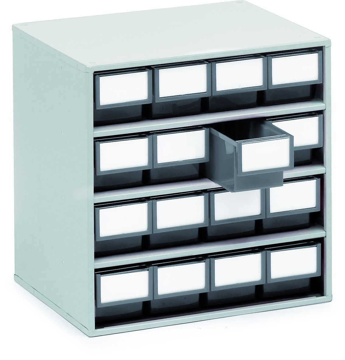 Treston 1630-3 Storage Cabinet, Light Grey, Overall Size 400 x 300 x 395mm