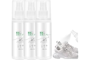 3 Pack 100ML Shoe Deodorizer Spray, Shoes Freshener Spray, Shoe Smell Remover Fights Odor and Stink, Shoe Odor Eliminator for
