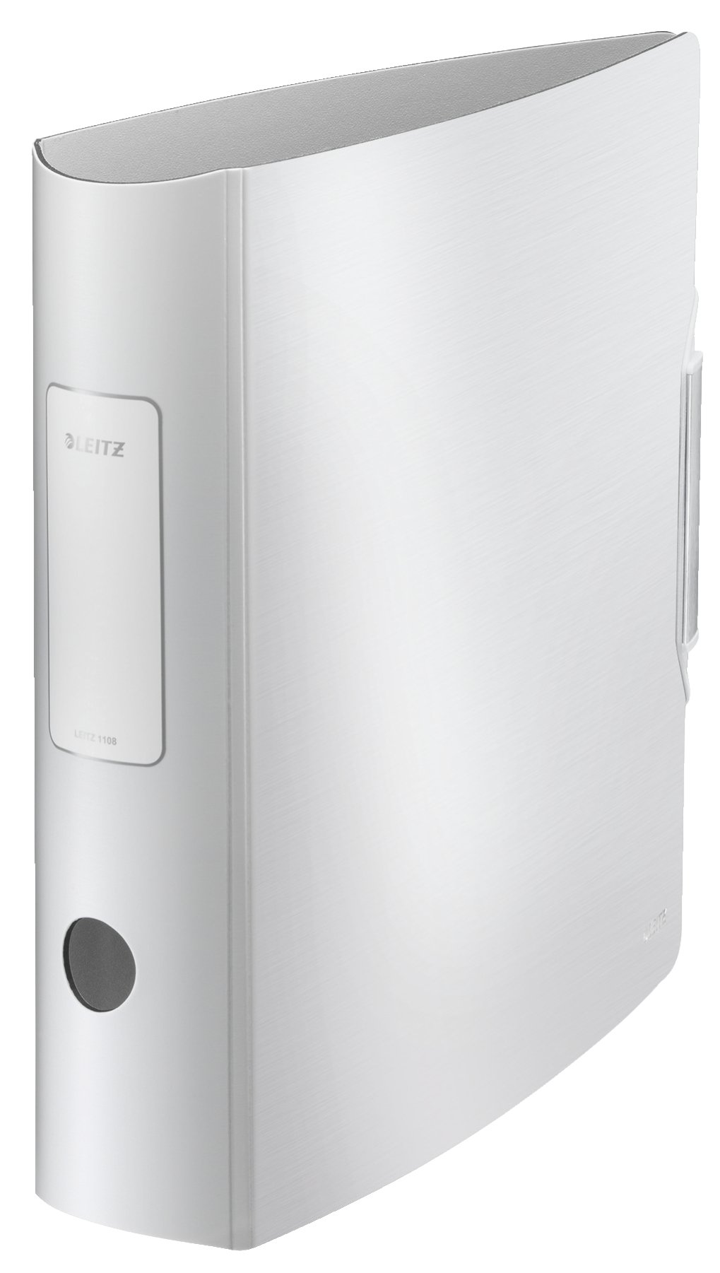 Leitz Lever Arch File, Arctic white, A4, Curved spine 8.2 cm width, Elastic fastening, Light polyfoam, Style Range, 11080004