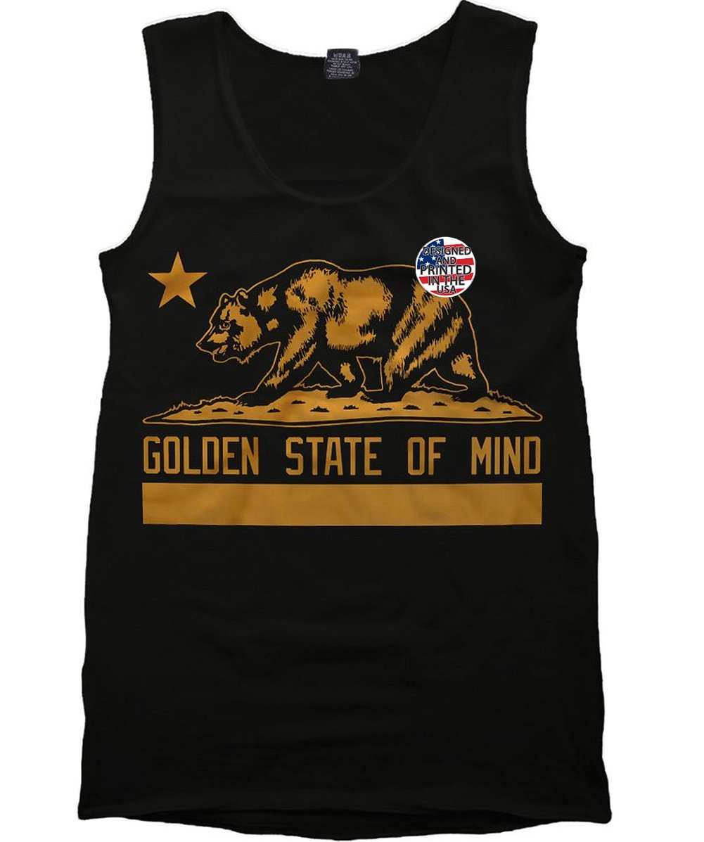 California Golden State Of Mind Tank Top Shirt Gym Workout Muscle T Urban Wear