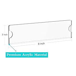 Richboom Acrylic Wall Name Plate Holder, 2x8