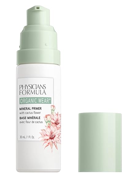 ORGANIC PRIMER MAKEUP BY PHYSICIANS FORMULA ORGANIC WEAR ALL NATURAL MINERAL PRIME, MOISTURIZES, PROTECTS, PREPS SKIN, DERMATOLOGIST TESTED