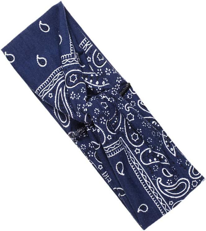 Minzhi Printing Wide Hair Bands Cotton Retro Style Head Wrap Bohemian Makeup Hair Decor Accessories