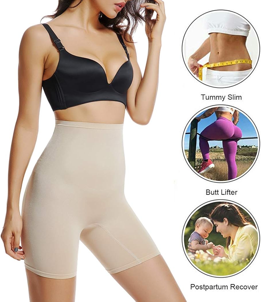 Joyshaper Womens Slip Short Panty High Waist Thigh Slimmer Shapewear Tummy Control Shorts for Underwear at  Women’s Clothing store