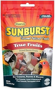 Higgins Sunburst True Fruits Gourmet Treats Conures, Parrots & Macaws