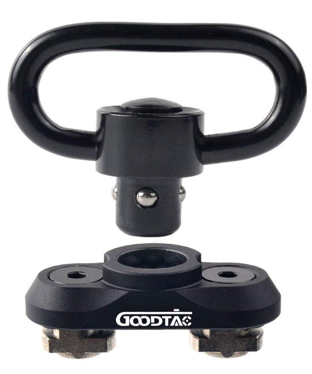 GOODTAC QD Sling Mount Sling Swivel 1.25 Inch Adapter Attachment for M-System Rail, Black