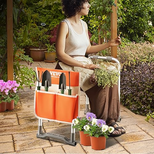 VEVOR Folding Garden Kneeler and Seat Heavy Duty, Widened 10