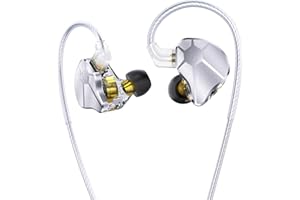 KINBOOFI Bass Wired Headphone,CCZ BC04 Custom High-Frequency BA IEM Headphone, Stereo Sound IEM Earbuds Earphone with Oxygen-