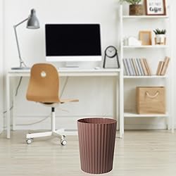 JiatuA Small Trash Can Plastic Wastebasket Round
