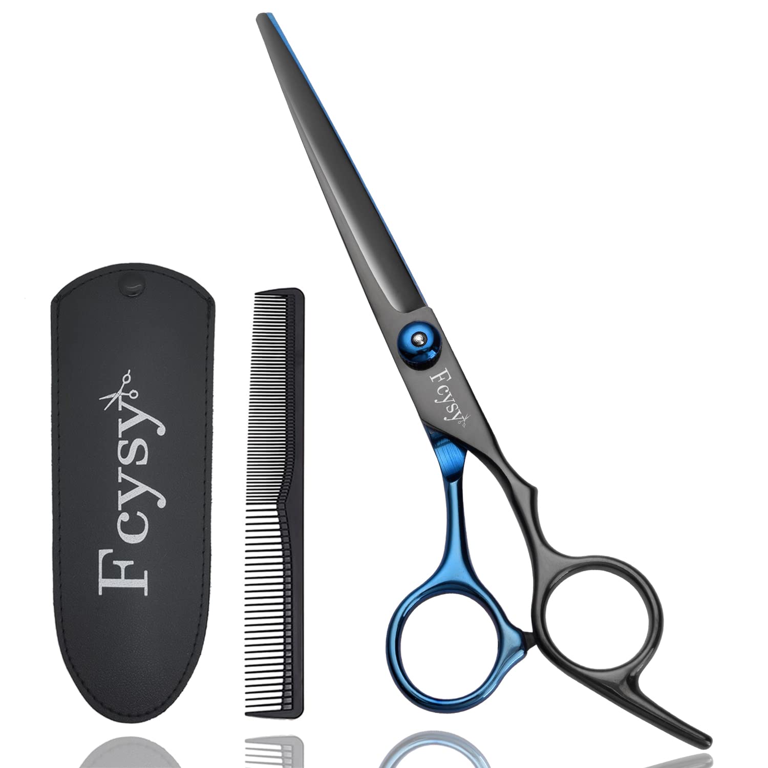 FCYSY Professional Hair Scissors Set - Salon Hair Cutting Scissors Kit with Comb
