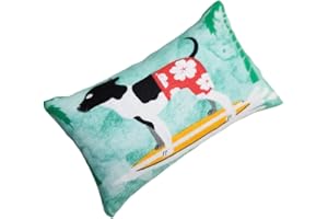 NAKPUNAR Emery Sewing Pincushion Filled with Abrasive Emery Sand - Handmade in USA (2"x3", Surfing Beach Dog)