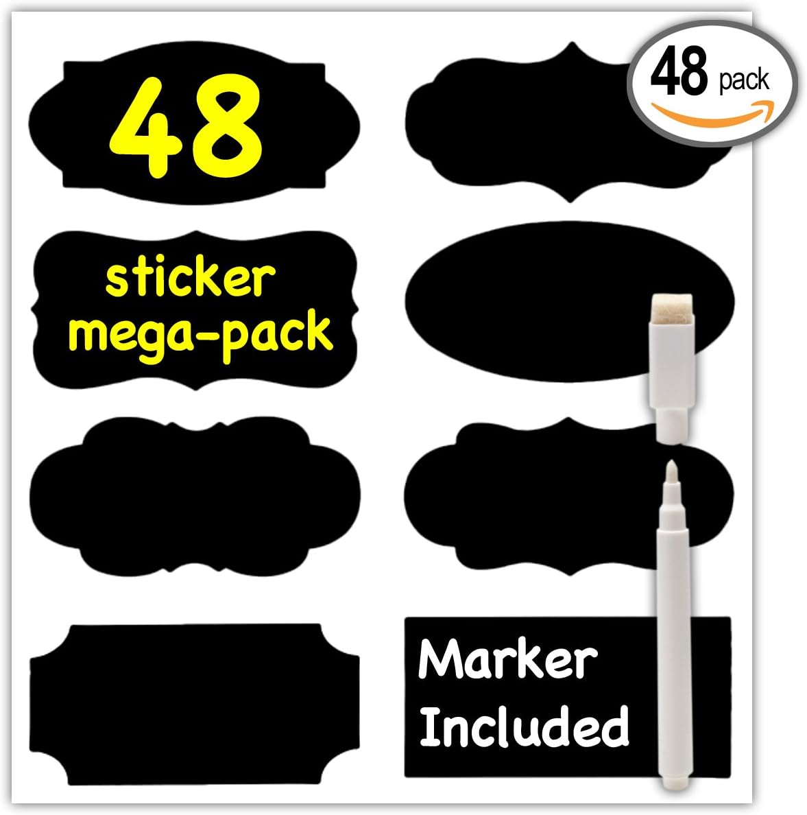 Self-adhesive Chalkboard Sticker Labels From Koala Kraft โ Easily Removable & Perfect for Your Home, Kitchen or Classroom