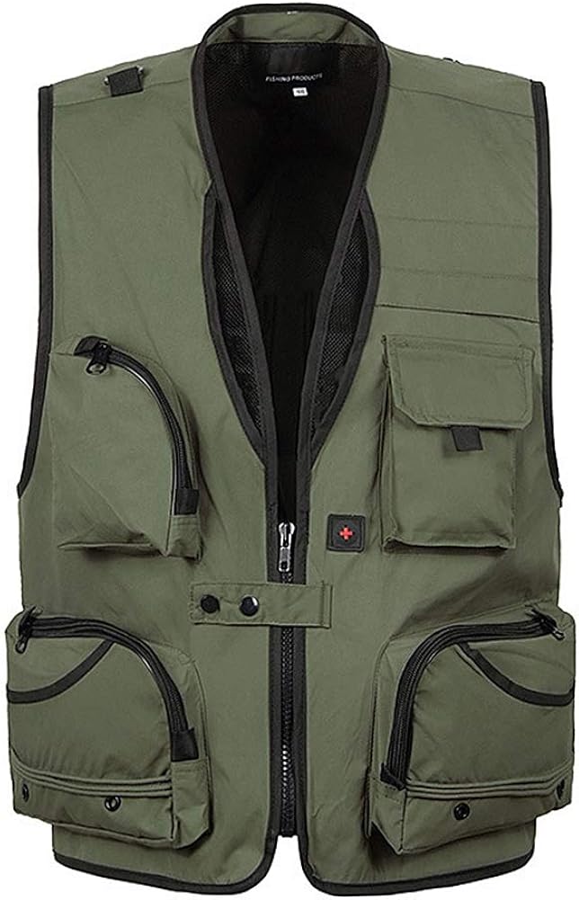 Men Fishing Working Vest Outdoor Photography Waistcoat Camping Jacket
