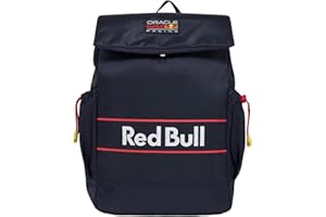 Castore Red Bull Racing F1 Oracle Team Official Backpack, Navy Blue with Red Accents, Sports Rucksack, Navy Blue, One Size