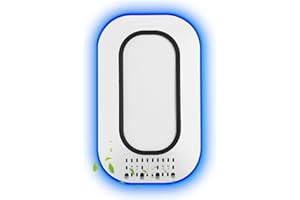 PVACG Plug in Ionizer Air Purifier with Ice Blue Hover Light, 4 Built-in Brushes Negative Ion Air Purifier for Home,2W Ultra-Low Energy for Bedroom, Office Desk,Living Room,Bathroom