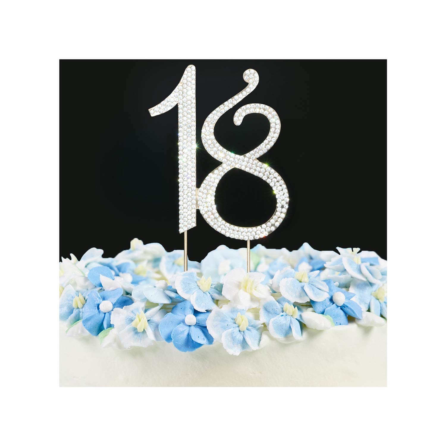 Scotamalone18 Cake Topper Premium Bling Rhinestone Diamond Gems