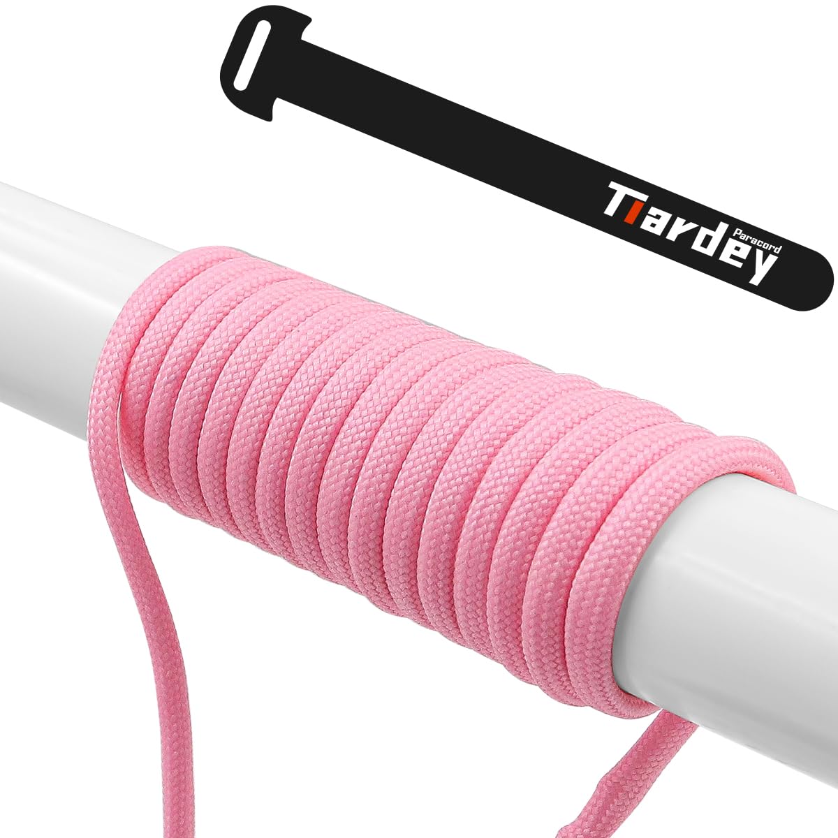 Tiardey PLF-P Luminous Fluorescent Paracord 4mm 100ft (31m) 7 Core Strand,Tear-resistant,Nylon Cord,Mil Spec Type III Paracord,Holds up to 250kg for Outdoor Survival Camping