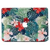 MacBook Air 11 Case, L2W Matte Print Tropical Palm Leaves Pattern Coated PC Hard Protective Case Cover for Macbook Air 11