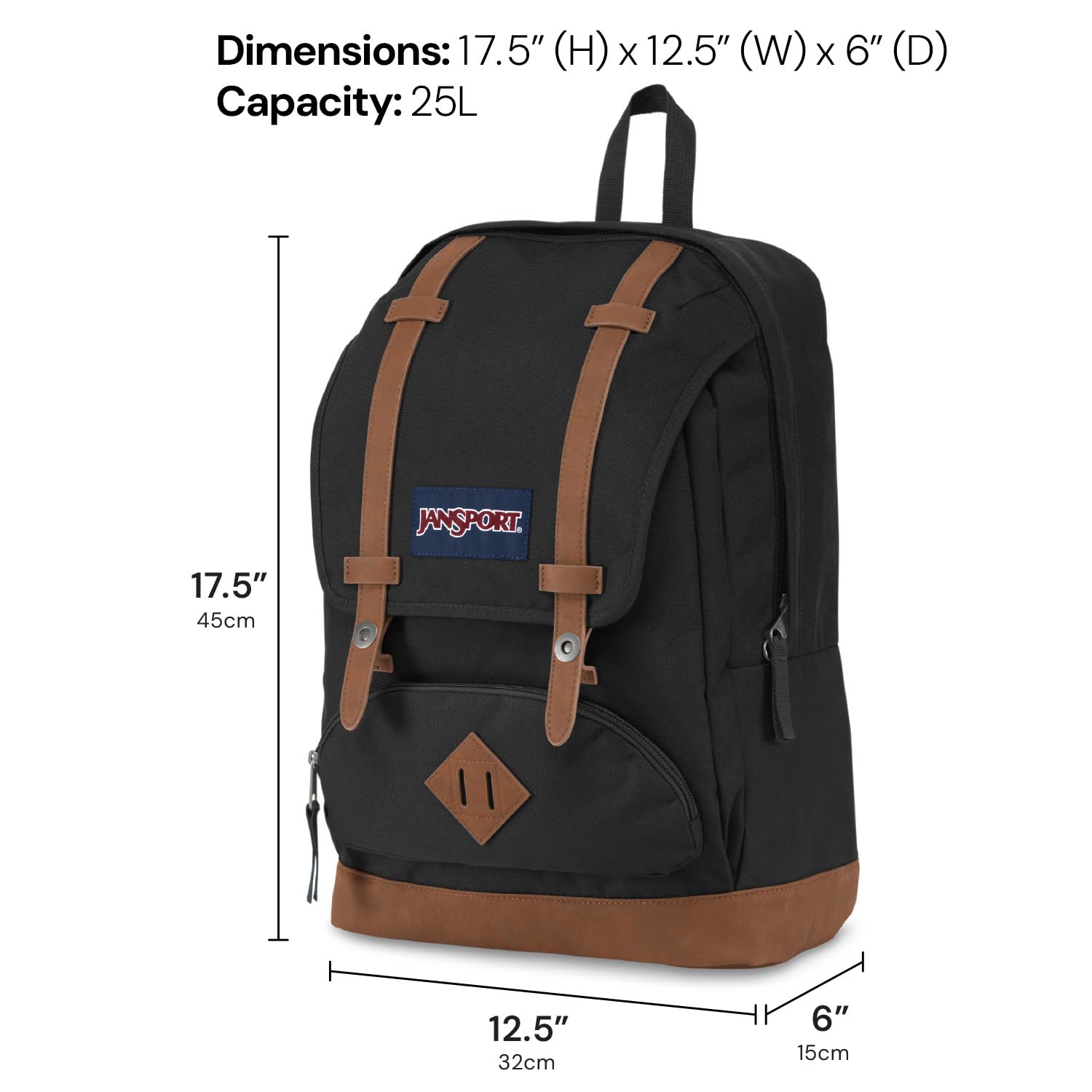 JanSport Cortlandt Laptop Backpack, Misty Rose, 15” Laptop Sleeve-Synthetic Leather Shoulder Computer Bag with Large Compartment, Padded Straps-Book Rucksack for Men, Women