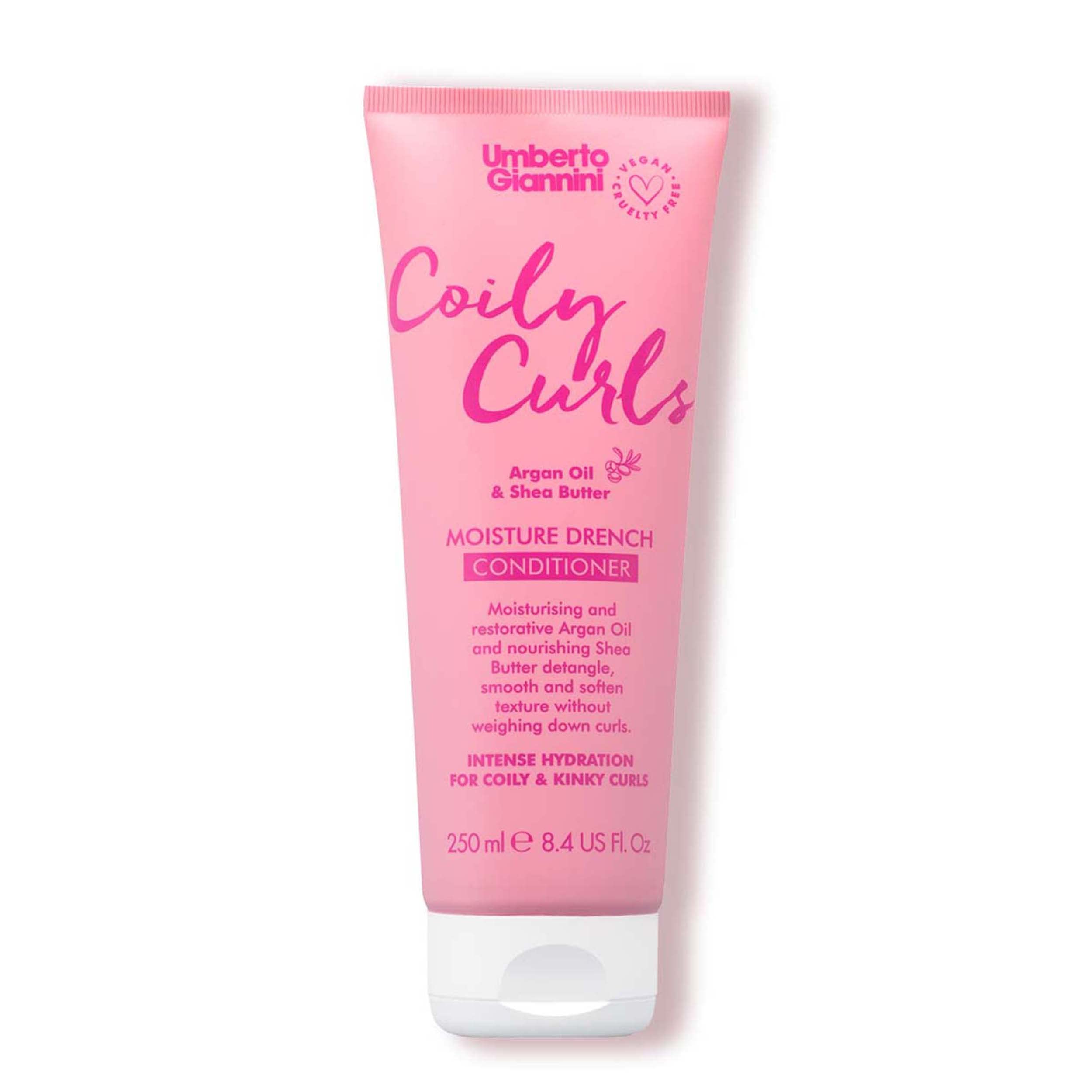Umberto Giannini Coily Curls Moisturizing Conditioner Sulphate Free - Vegan & Cruelty Free Conditioner for Curly Hair, 250 ml