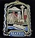 Seattle Washington City Skyline Christmas Ornament