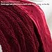 Catalonia Wine Colored Sherpa Throws Blanket, Valentine's Day Gift, Super Soft Comfy Fuzzy Plush Fleece Snuggle Blanket for TV Bed Sofa Couch Reversible Match Color All Seasons, 50