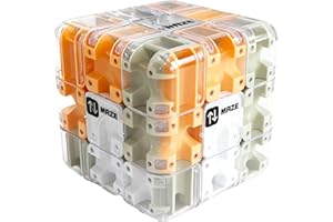 CHAMBRIX Large Labyrinth 3D Puzzles Maze Cube - Engaging Brain Teaser - 3D Maze Ball, Rubik Race Game (Yellow)