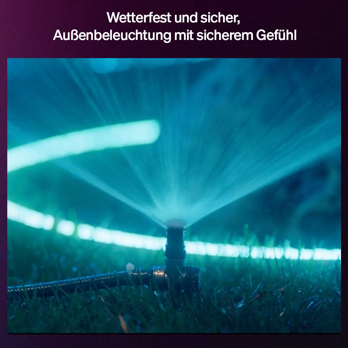 Hue Neon Outdoor 10-Meter Mehrfarbiger LED Streifen, 1100lm Lichtband, farbiges Ambientelicht, Flexible Außenbeleuchtung, Chromasync™-Farbmischung, wetterfest, Niederspannung, App- und Sprachsteuerung 6