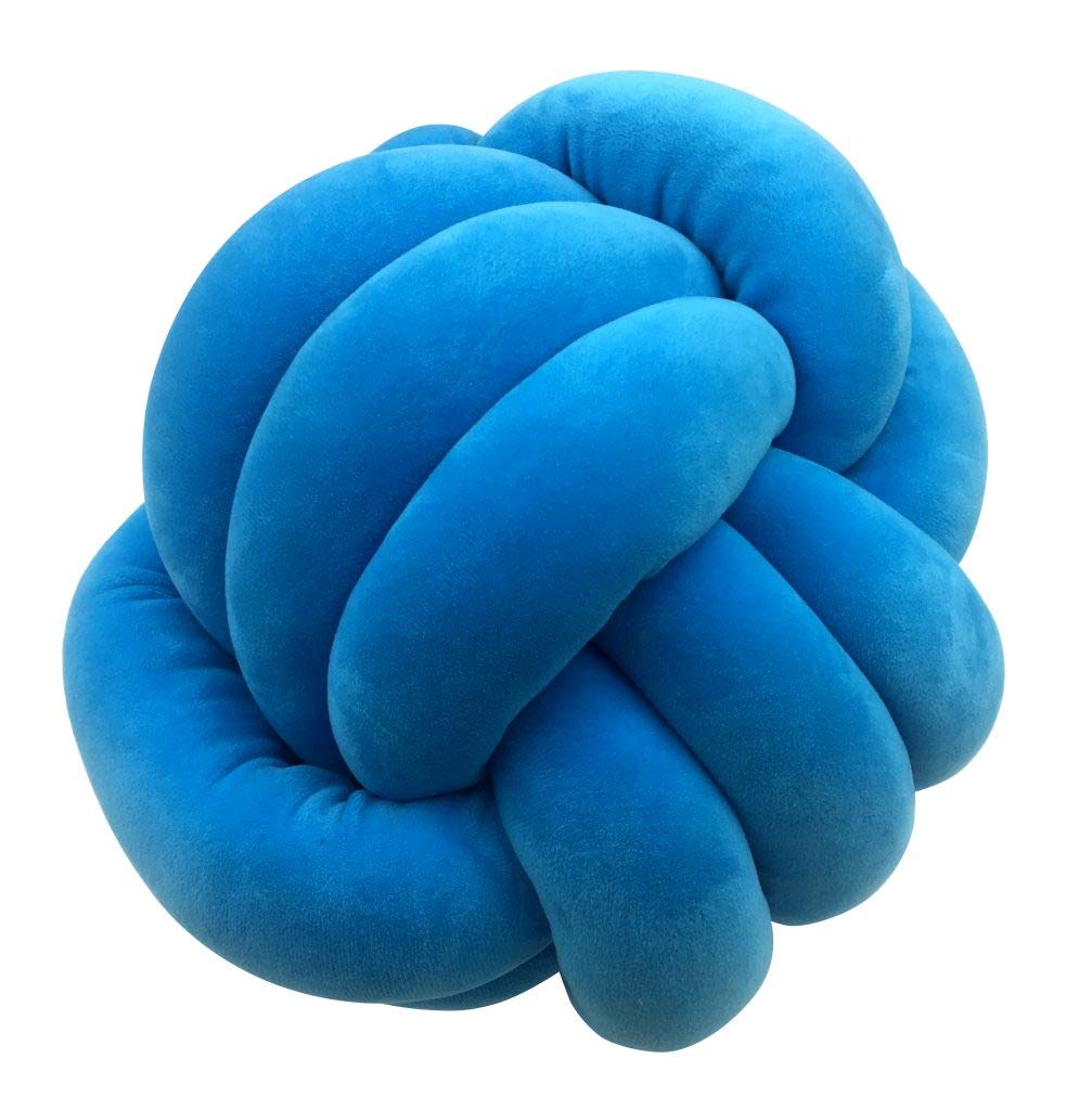 Cuddle Knot Ball Pillow Ball For Kids, 25cm, Sensory Stress Release Toy Blue Knot Pillow- Perfect for Managing Stress, Anxiety, Sensory Issues By Playlearn