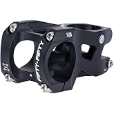 FIFTY-FIFTY Aluminum Alloy Mountain Bike Stem, Short Bicycle Stem for MTB | For 1-1/8 Steer Tube 31.8mm Handlebar, Lightweight, Easy to Install, Fits for All Mountain, Downhill, Freeride (35mm, Black)