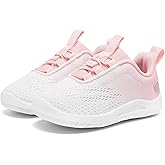 MORENDL Toddler Slip On Sneakers Baby Walking Shoes Non-Slip Breathable Unisex Pink Mesh Lace-Up Athletic Sneakers Infant Running Shoes