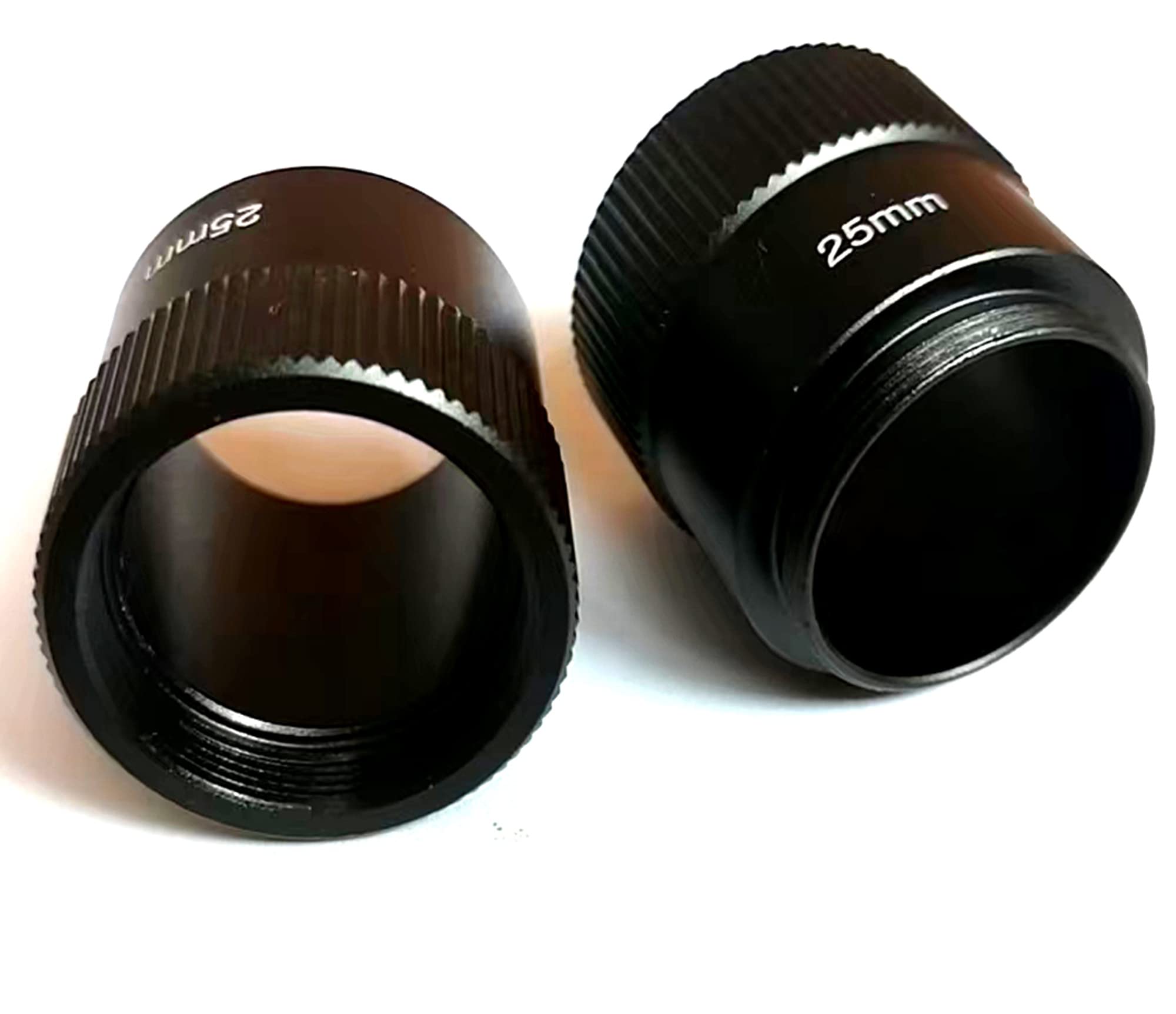 2x Metal 25mm Connect-or Screws Height 2.9cm Video Camera Lens C-CS Mount Adapter Circle Rings For Increasing Distance Lens And Image Sensor Conversion Interface Photo-graphy Parts Accessories