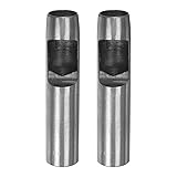HARFINGTON 2pcs Hollow Punch for Leather 19mm Round