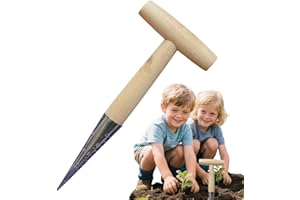 Dibbler Seedling Tool | T-Shaped Handheld Hole Punch Dibbler | Precision Gardening Tools for Vegetables Tomatoes Cucumbers Ca