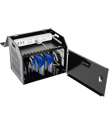 Metateel 16- Device Locking Charging Station For Chromebooks, Laptops, IPad, Tablet