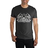 Dungeons and Dragons Dragons with D20 Shirt in Black