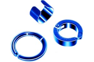 3PCS Clip On Hoop Earrings for Men Women Non-Pierced Helix Cartilage Ear Cuffs Punk Rock Earrings