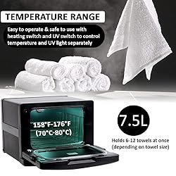 West Ivory 2 in 1 Portable Hot Towel Warmer and UV