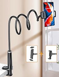 Gooseneck Phone Holder Tablet Stand for Bed:[Swivel