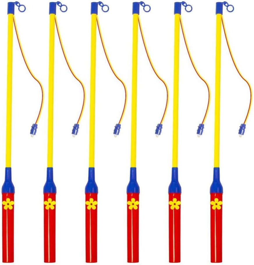 ZHANGXX 6 x LED Lantern Stick Lantern Holder Electric Lantern Stick for