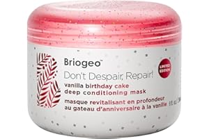 Briogeo Don't Despair, Repair! Deep Conditioning Mask, Deep Conditioner for Dry Damaged or Color Treated Hair, Prevent Future Breakage, Protein Mask for Stronger Hair, Vegan, Cruelty-Free