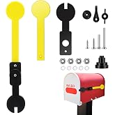 Otoolling Mailbox Delivery Notification Alert Signal Flag Kits Mailboxes Accessories with Flag Assembly, Wrench, Spacer, Flat Washer, Screw, Lock Nut for Traditional Steel Residential Mailboxes