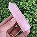 banshren Set of 2 Specimen Tumbled Polished Healing Crystal Wands 6 Faceted Reiki Chakra Meditation Therapy Stones Include about 3 Inch Rose Quartz Crystal Points & Black Obsidian
